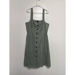 GAP Green Sleeveless Crew Neck Sundress Size 14NWT $80
